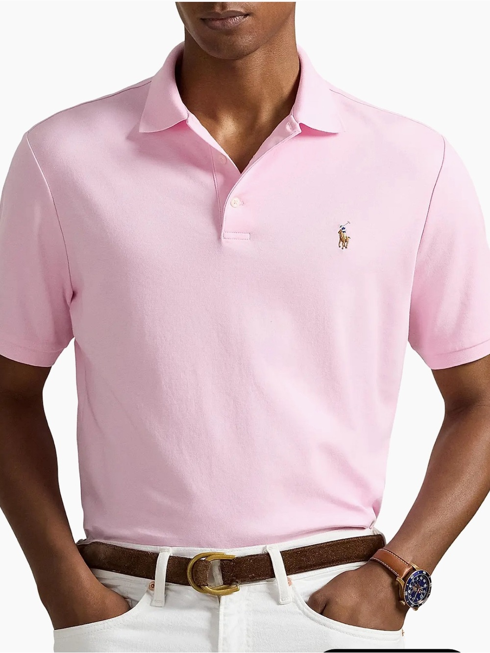 Polo by Ralph Lauren NWT Classic Polo Shirt - Pink Size XXL - Picture 10 of 11